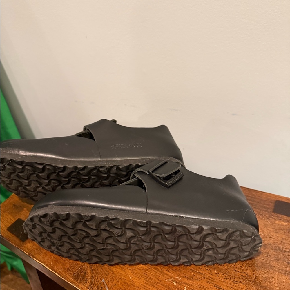 Birkenstock Boston Black Leather Clogs, size 39 - Picture 4 of 6